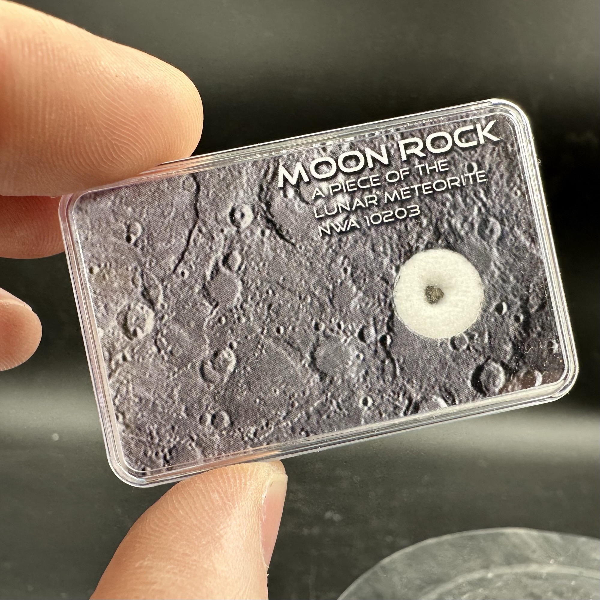 1g Authentic Moon Dust From Cutting Lunar Meteorites, In A Star Vial On A Display Card, Genuine